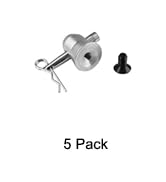 OTTFF 6Pack Aluminum Half Conical Coupler with Clips Pins for Stage Truss Bed Plate Fit F34 F33