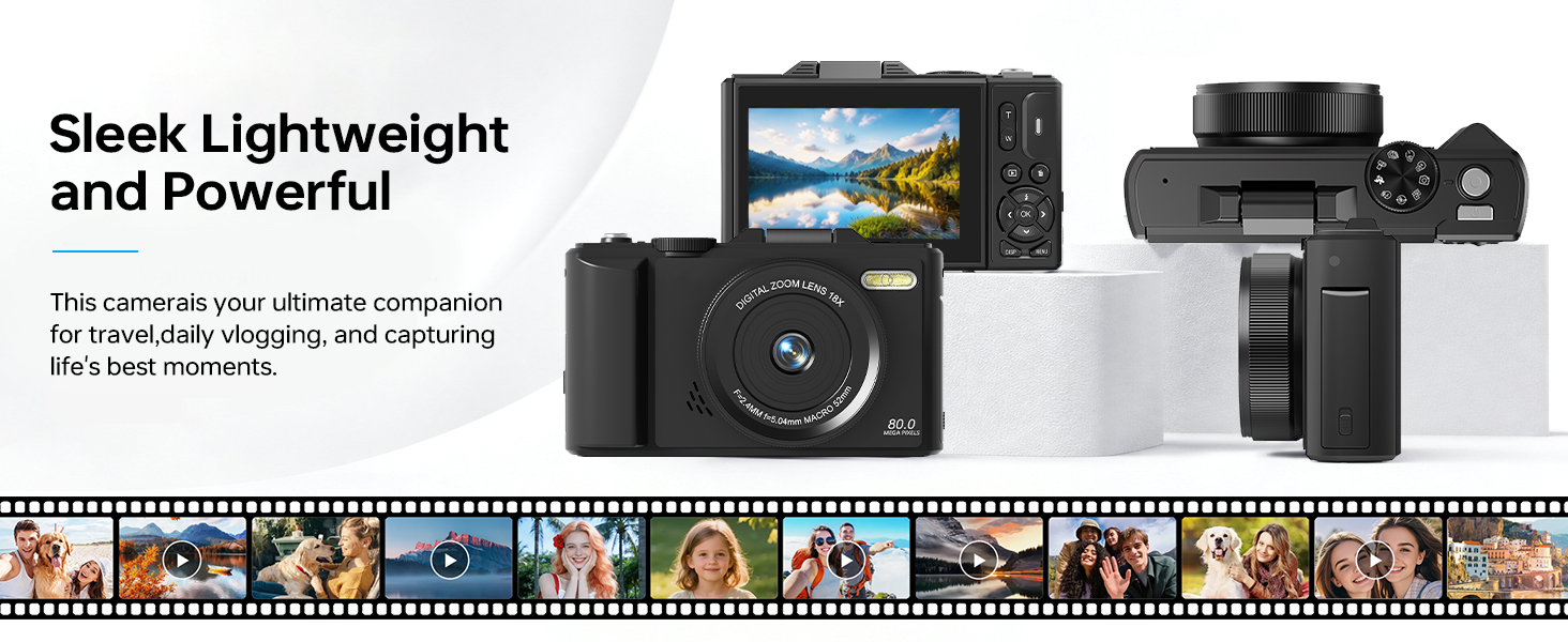 W100-Digital Camera-Black-V1