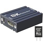YEUGICEO HDMI 2.1 Repeater,8K@60Hz Active Signal Video Booster Amplifier,Extended up to 52ft, Com...