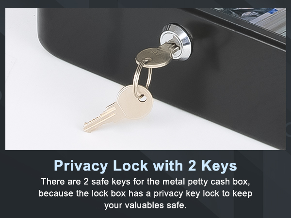cash box with key