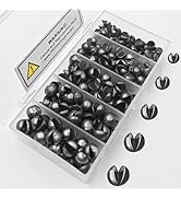 Hfuiqau 100/150Pcs Split Shot Fishing Weights – Premium Removable Fishing Sinkers,5/6 Sizes Assor...