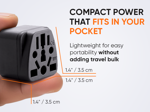 Light weight, compact power that fits in your pocked for easy portability