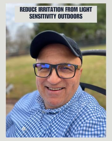 Durable blue light glasses for men, combining comfort with modern style.