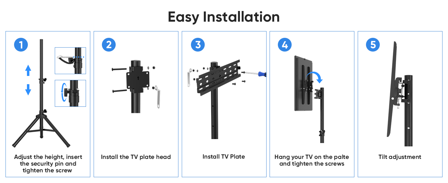 Portable tv stand