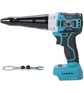 Heimerdinger Brushless Cordless Rivet Gun Compatible with Makita 18V Battery (Not Included), 1200...