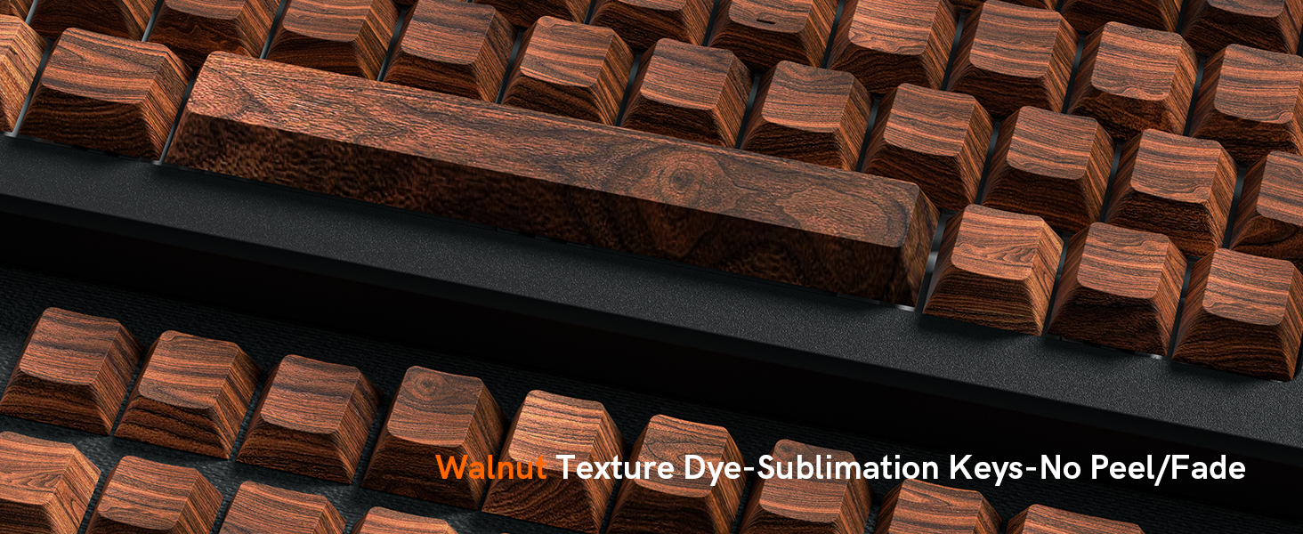 Walnurt Texture Dye-Sublimation Keys-No Peel/Fade