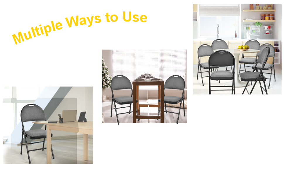 folding chairs 6 pack