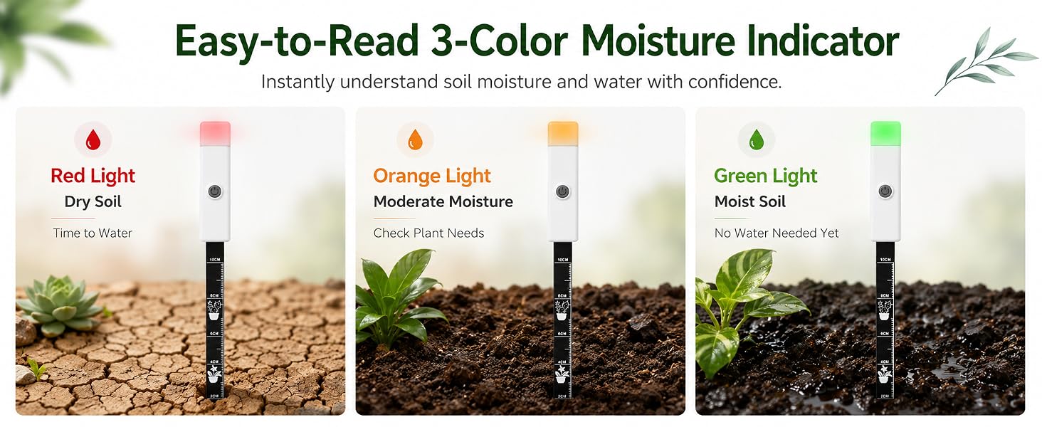 Easy-to-Read 3-Color Moisture Indicator