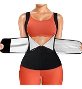 TrainingGirl Sauna Sweat Suit for Women Waist Trainer Workout Faja Weight Vest Body Shaper Shirt ...