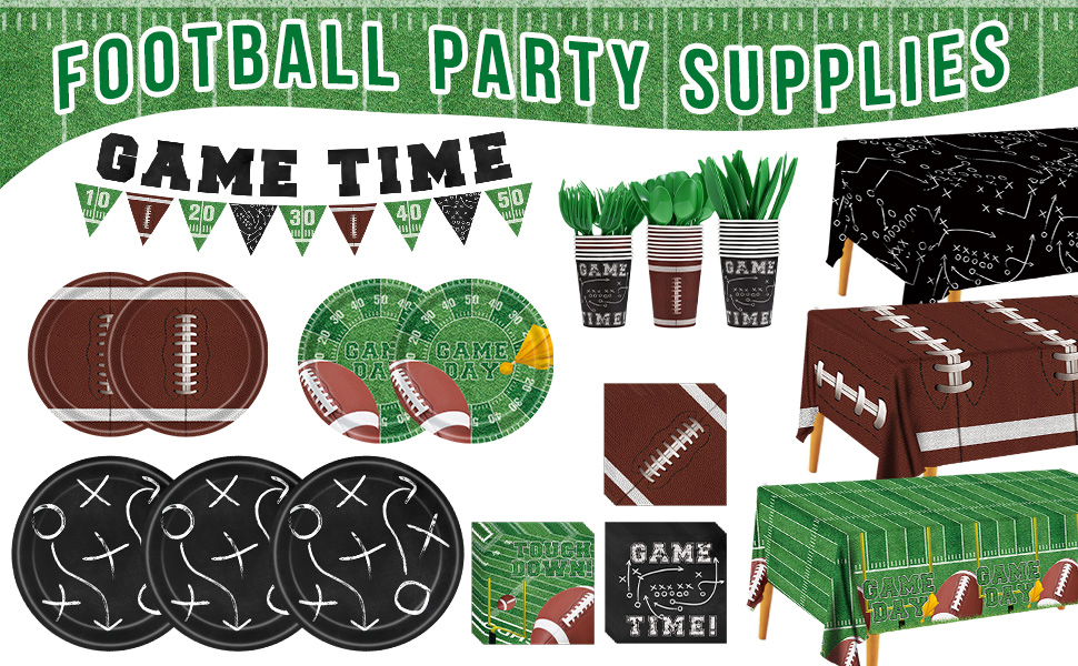football party supplies