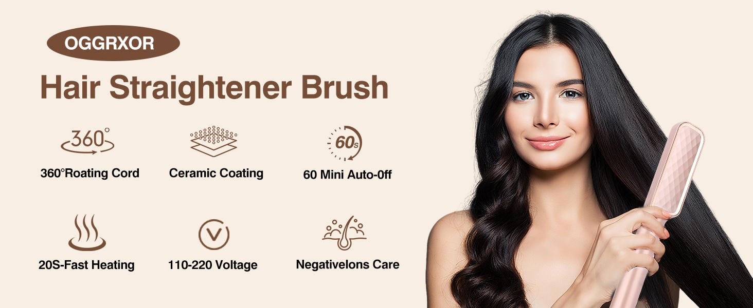 Hair Straightener Brush