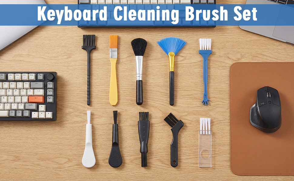 10 Pcs Anti-Static Keyboard Brush Cleaning Set