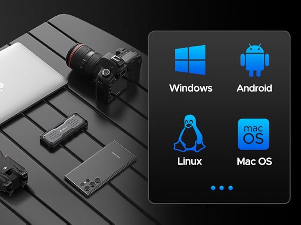 windows android linux macos