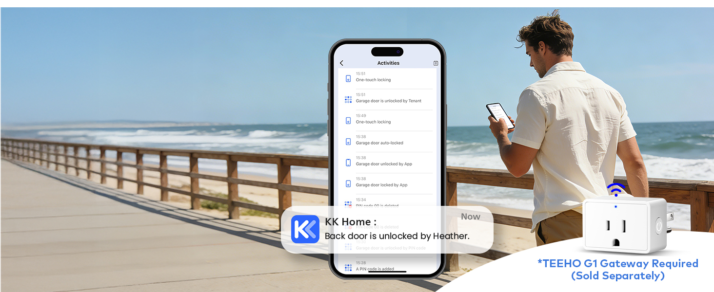 Real-time status and history viewing need TEEHO G1 gateway