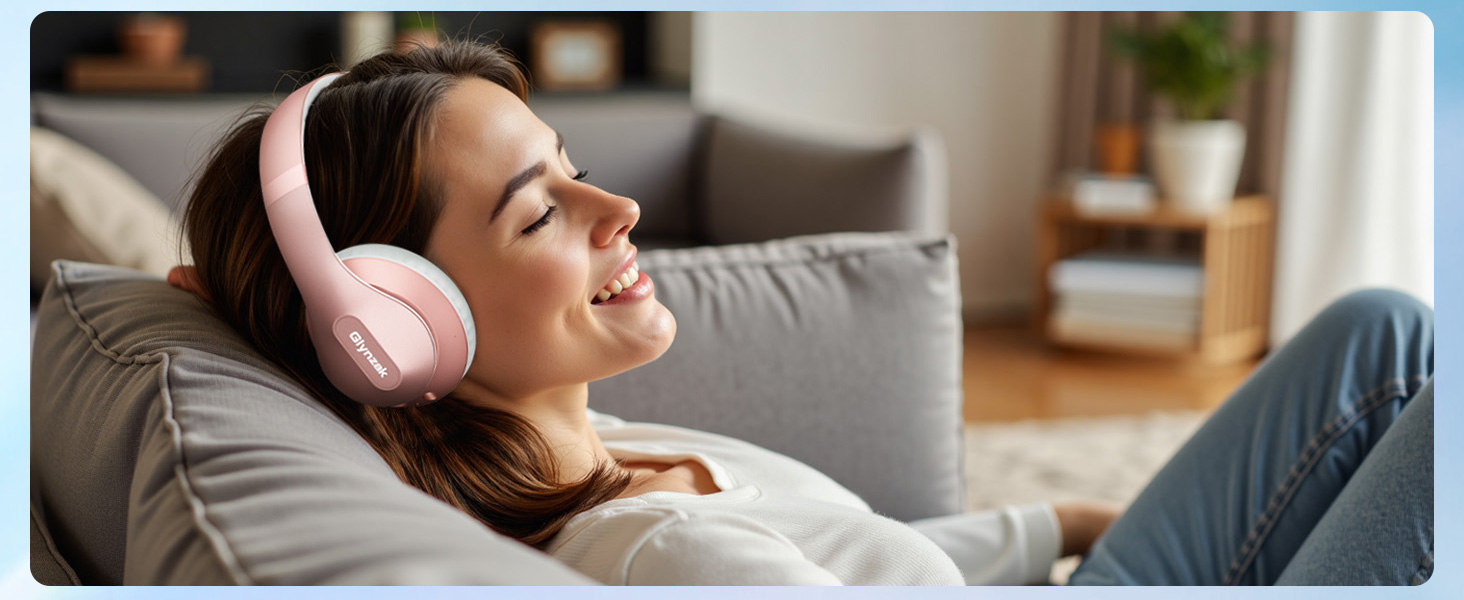 Wireless Bluetooth headphones equipped with 40mm dynamic driver