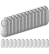 Window Alarm Sensor 12 Pack, Door Alarms for Kids Safety, Burglar Door Alarm for Pool, 120 DB Win...