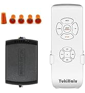 YukiHalu Ceiling Fan Remote Control Kit, Universal and Compact Size, Fan Speeds and Timings Contr...