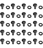 AxcessAbles 10-32 Rackmount Screws - 20 Sets of Rack Rail Screws and Washers -19 inch Equipment S...