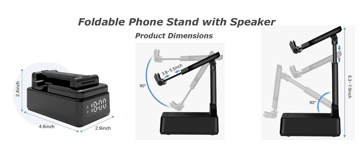 Birthday Gifts for Men Women,Cell Phone Stand with Speaker &amp;amp; Wireless Charger