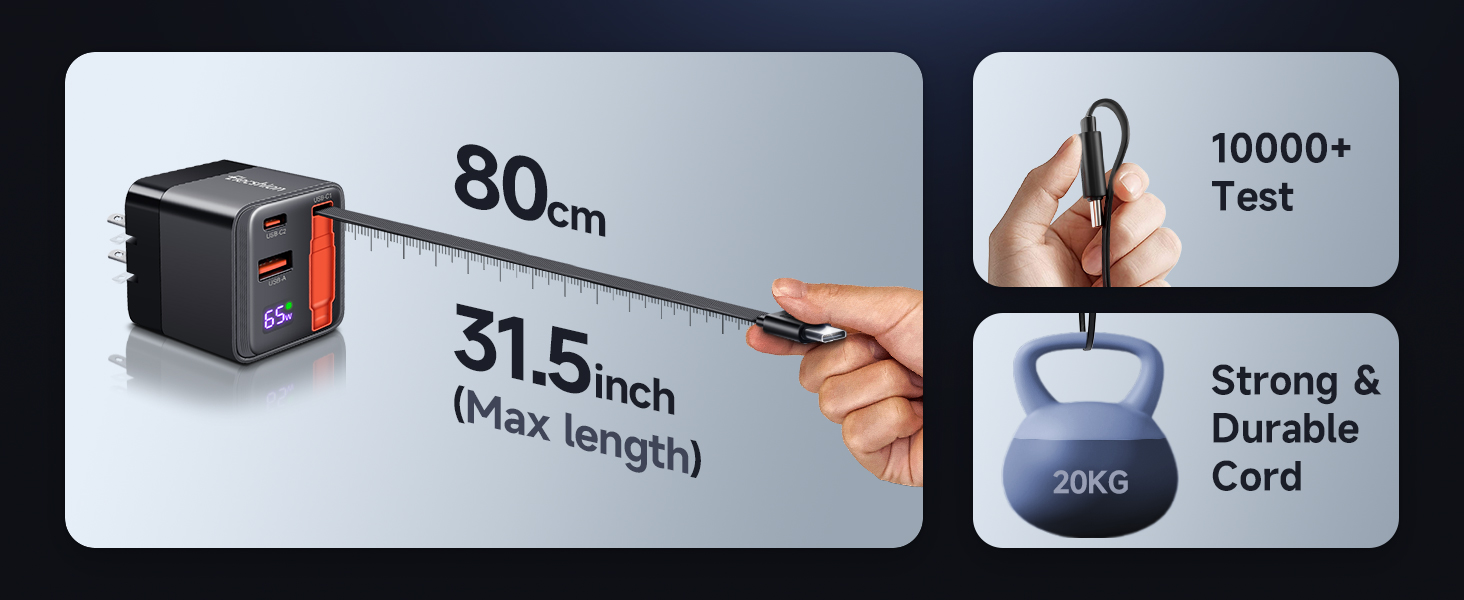 retractable wall charger