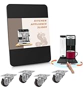Sliding Tray for Coffee Maker, 360° Rolling Tray Appliance Slider with Wheels, Coffee Pot Slider ...