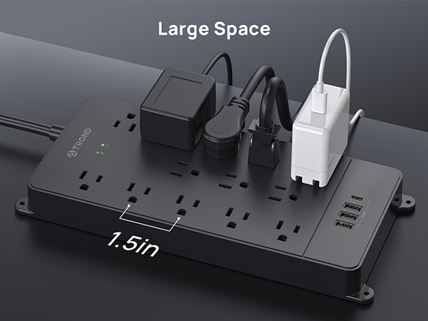 Widely Spaced AC Outlets