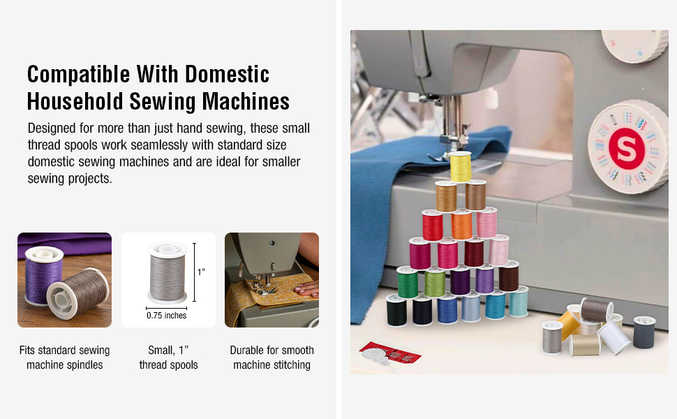 Compatible with domestic household sewing machines
