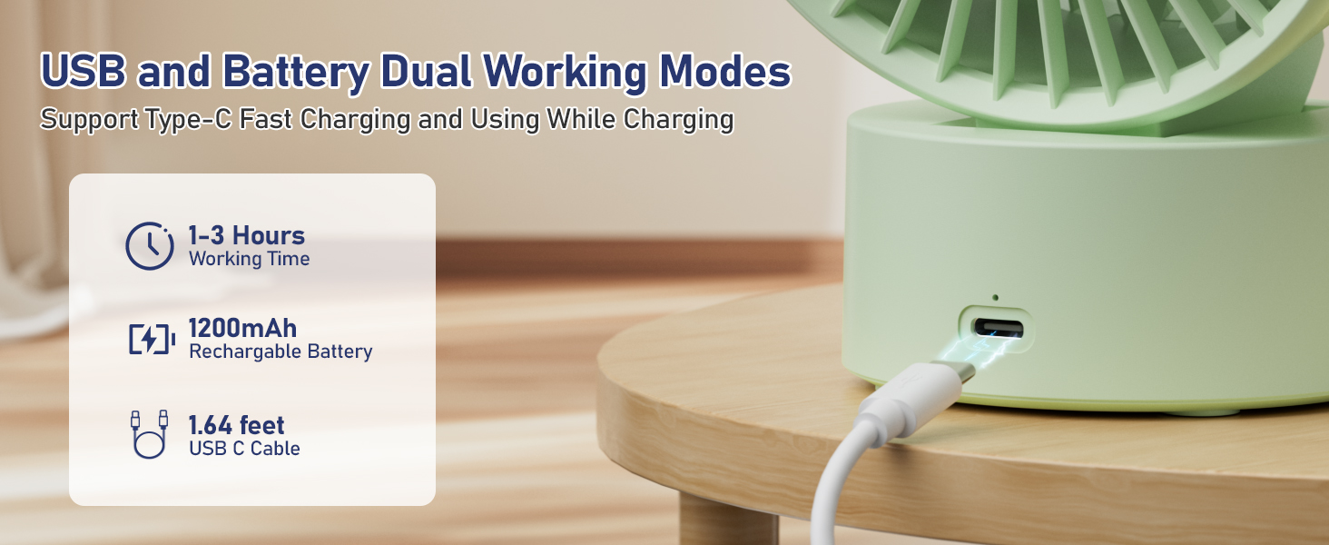 USB and Battery Dual Working Mode