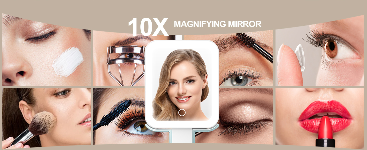 10x magnifying makeup mirror