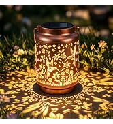 Hummingbird Solar Lanterns Outdoor Waterproof Hanging Metal Solar Garden Lights Decor Gifts for W...