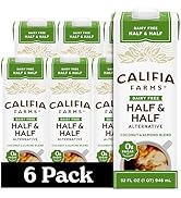 Califia Farms - Unsweetened Better Half, Half and Half Substitute, 32 Oz (Pack of 6), Almond Milk...