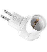 Borju Plug in Light Socket, Outlet to Socket Adapter, 360° Rotatable Plug with On/Off Switch, ETL...