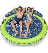 JOSEN Pool Floats Adult, Inflatable Tanning Pool - Extra Large Pool Floats for Adults Heavy Duty,...