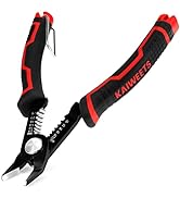 KAIWEETS Wire Cutters 6-Inch Flush cutter with Supplementary Stripping, Cutting Pliers, Handy and...
