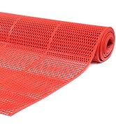 Drainage Flooring Mat, 3 x10 Ft 0.22'' Thick Pool Flooring Mat, Anti-Slip,Commercial Kitchen Mat,...