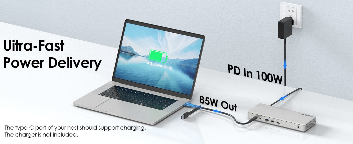 WAVLINK Universal Triple 4K@60Hz Display Dock