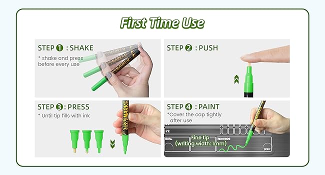 Neon Bright Liquid Chalk Markers