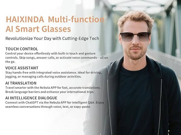 ai smart glasses with bluetooth