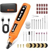 HARDELL 4V Cordless Rotary Tool, 5-Speeds Rotary Tool Kit with 2000mAh Rechargeable Battery, 69pc...