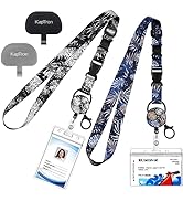Kaptron Cruise Lanyard For Ship Cards: 2 Pack Adjustable Lanyard with Badge Reel Waterproof ID Ho...