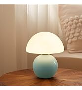 Dawnwake Mushroom Lamp Small Lamp, Table Bedside Nightstand Lamp for Bedroom, Cute Mini Modern La...