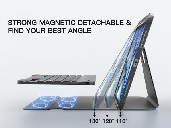 for iPad Air 11-inch M3 2025/M2 2024 &amp;amp; iPad Air 5th/4th Case with Keyboard