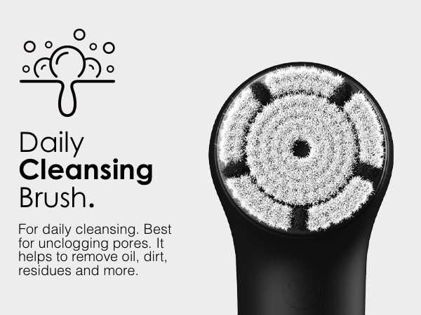 face scrubber facial cleansing brush with replacement magnetic daily cleansing brush