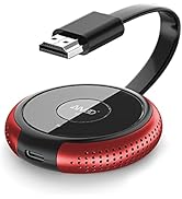 TIMBOOTECH Wireless HDMI Transmitter Red, 1 Receiver Can be Paired with 8 Transmitters, Compatiab...