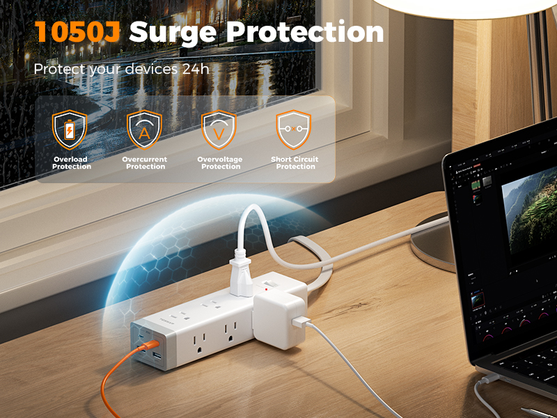 1050J Surge Protector Outlet