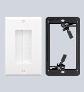 brush wall plate with bracket