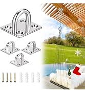 TZWXHDM 4 PCS Hammock Hooks Hanging kit, Heavy Duty Ceiling Mount Hooks for Wall/Ceiling Mount In...