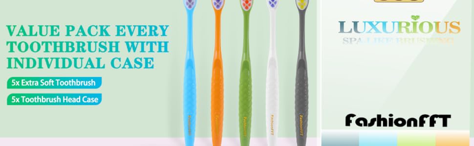 Extra Soft Toothbrushes for Adults, with 20000 Micro Nano Bristles,