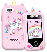 Nikuku Kids Phone for Girls, Kids Smart Phone Christmas Birthday Gifts for Girls Age 3-8, Toddler...