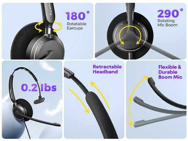 USB A computer headset office headset with mic phone headsets for office phones office headset